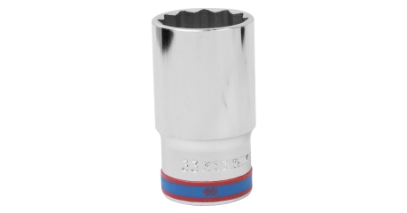 Головка торцевая глубокая двенадцатигранная 1/2", 33 мм KING TONY 423033M