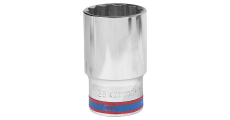 Головка торцевая глубокая двенадцатигранная 1/2", 36 мм KING TONY 423036M