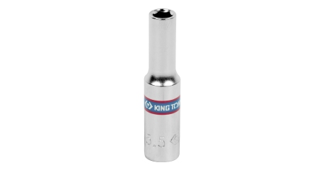 Головка торцевая глубокая шестигранная 1/4", 5,5 мм KING TONY 223555M