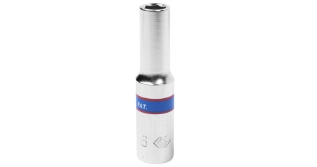 Головка торцевая глубокая шестигранная 1/4