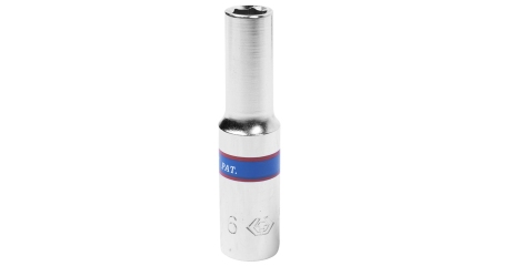Головка торцевая глубокая шестигранная 1/4", 6 мм KING TONY 223506M
