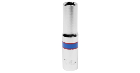 Головка торцевая глубокая шестигранная 1/4", 7 мм KING TONY 223507M