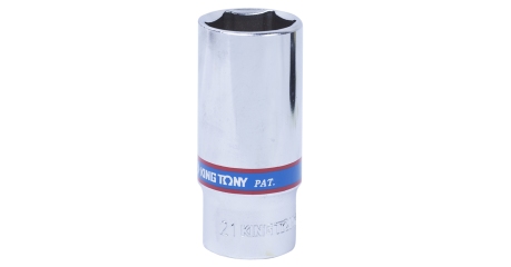 Головка торцевая глубокая шестигранная 3/8", 21 мм KING TONY 323521M
