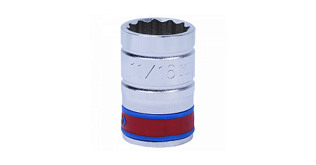 Головка торцевая стандартная двенадцатигранная 1/2", 11/16", дюймовая KING TONY 433022S