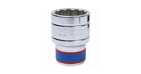 Головка торцевая стандартная двенадцатигранная 1/2", 22 мм KING TONY 433022M