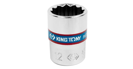 Головка торцевая стандартная двенадцатигранная 1/4", 12 мм KING TONY 233012M