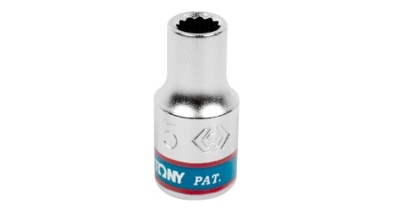 Головка торцевая стандартная двенадцатигранная 1/4", 5 мм KING TONY 233005M