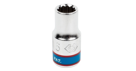 Головка торцевая стандартная двенадцатигранная 1/4