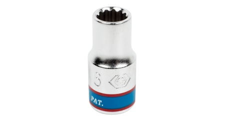 Головка торцевая стандартная двенадцатигранная 1/4", 6 мм KING TONY 233006M