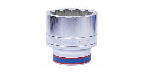 Головка торцевая стандартная двенадцатигранная 1", 71 мм KING TONY 833071M