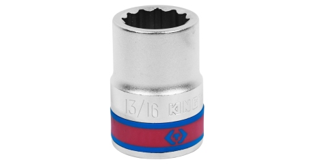 Головка торцевая стандартная двенадцатигранная 3/4", 13/16", дюймовая KING TONY 633026S