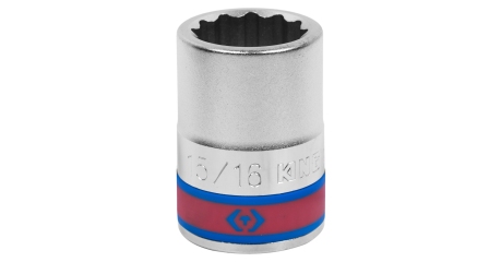 Головка торцевая стандартная двенадцатигранная 3/4", 15/16", дюймовая KING TONY 633030S