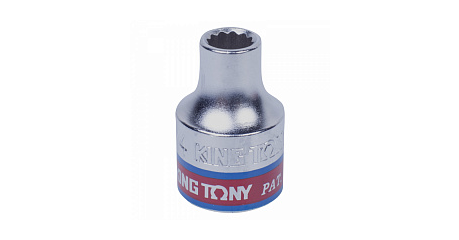 Головка торцевая стандартная двенадцатигранная 3/8", 1/4", дюймовая KING TONY 333008S