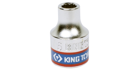 Головка торцевая стандартная двенадцатигранная 3/8", 6 мм KING TONY 333006M