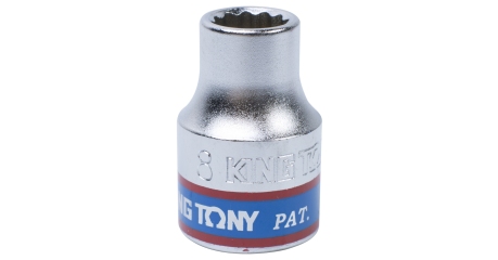 Головка торцевая стандартная двенадцатигранная 3/8", 8 мм KING TONY 333008M