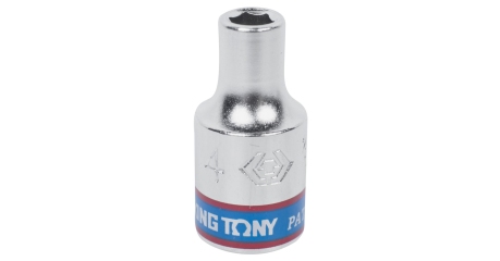 Головка торцевая стандартная шестигранная 1/4"4 мм KING TONY 233504M