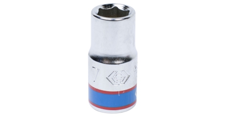 Головка торцевая стандартная шестигранная 1/4", 7 мм KING TONY 233507M