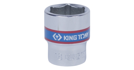 Головка торцевая стандартная шестигранная 3/8", 18 мм KING TONY 333518M