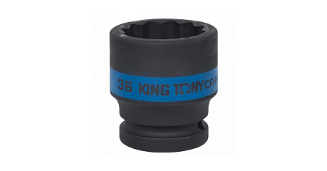 Головка торцевая ударная двенадцатигранная 3/4", 36 мм KING TONY 653036M
