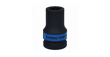 Головка торцевая ударная глубокая шестигранная 1", 24 мм KING TONY 843524M