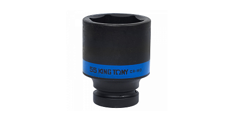 Головка торцевая ударная глубокая шестигранная 1", 55 мм KING TONY 843555M