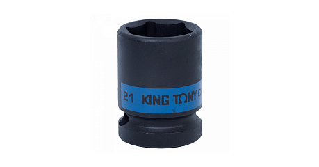 Головка торцевая ударная шестигранная 1/2", 21 мм KING TONY 453521M