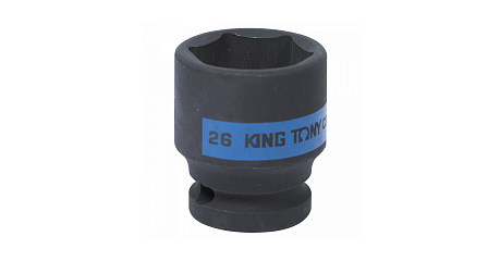 Головка торцевая ударная шестигранная 1/2", 26 мм KING TONY 453526M