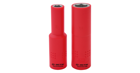 Головка торцевая глубокая диэлектрическая KING TONY шестигранная 3/8