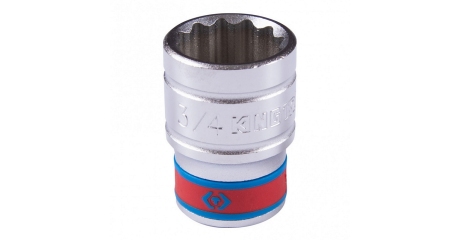 Головка торцевая стандартная двенадцатигранная KING TONY 433024S, 1/2", 3/4", дюймовая