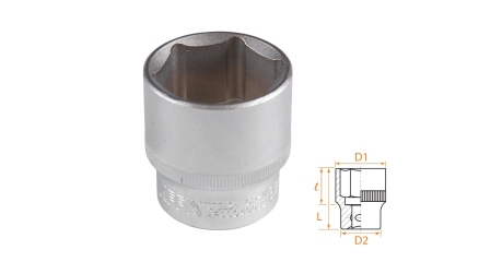 Головка торцевая стандартная шестигранная 1/2" 32 мм AFFIX AF00040032