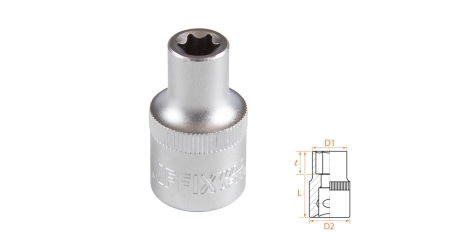 Головка торцевая TORX Е-стандарт 1/2" E10 AFFIX AF00043010