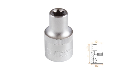 Головка торцевая TORX Е-стандарт 1/2" E11 AFFIX AF00043011