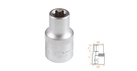 Головка торцевая TORX Е-стандарт 1/2" E12 AFFIX AF00043012