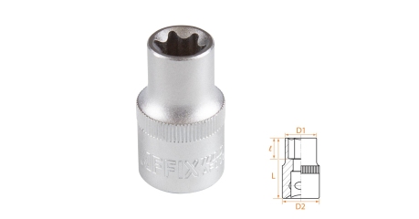Головка торцевая TORX Е-стандарт 1/2" E14 AFFIX AF00043014