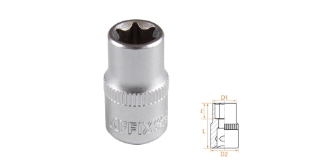 Головка торцевая TORX Е-стандарт 1/4