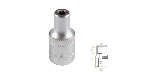 Головка торцевая TORX Е-стандарт 1/4" E4 AFFIX AF00023004