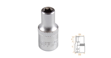 Головка торцевая TORX Е-стандарт 1/4