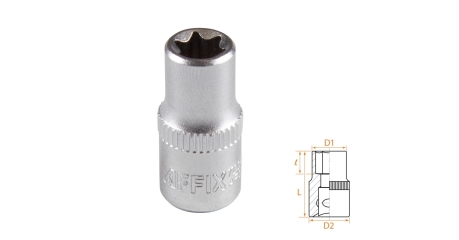 Головка торцевая TORX Е-стандарт 1/4" E8 AFFIX AF00023008