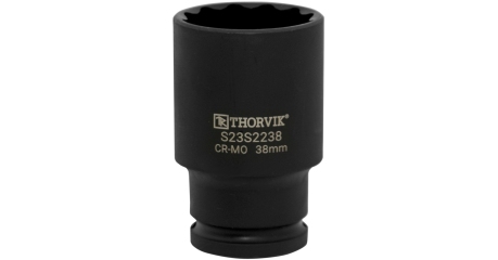 Головка торцевая ударная глубокая 12-гранная Thorvik S23S2232 (1/2"DR, 32 мм)
