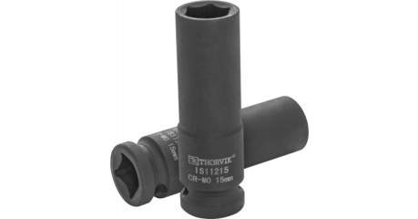 Головка торцевая ударная глубокая 1/2"DR, 15 мм Thorvik IS11215