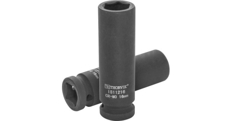 Головка торцевая ударная глубокая 1/2"DR, 16 мм Thorvik IS11216