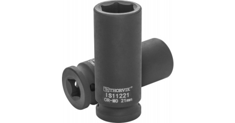 Головка торцевая ударная глубокая 1/2"DR, 21 мм Thorvik IS11221