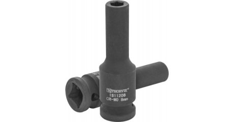 Головка торцевая ударная глубокая 1/2"DR, 8 мм Thorvik IS11208