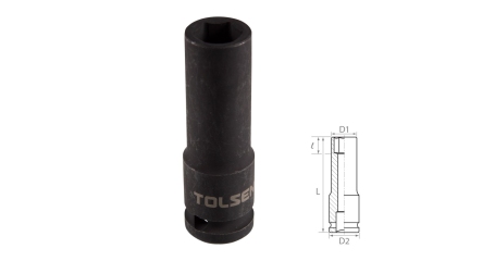 Головка торцевая ударная глубокая шестигранная 1/2