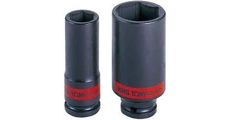 Головка торцевая ударная глубокая шестигранная KING TONY, 1/2", дюймовая