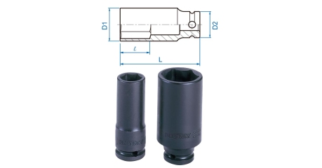 Головка торцевая ударная глубокая шестигранная KING TONY, 3/8", 16 мм KING TONY 343516M