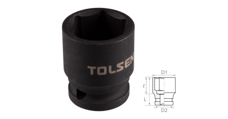 Головка торцевая ударная шестигранная 1/2" 23 мм TOLSEN TT18223