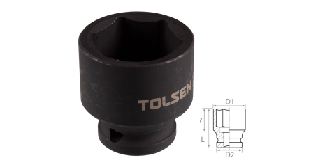 Головка торцевая ударная шестигранная 1/2