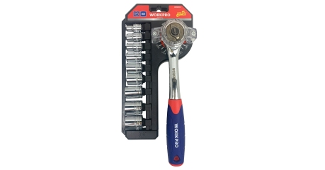 Головки с трещоткой 2Х 3/8" 10шт WP202559 WORKPRO