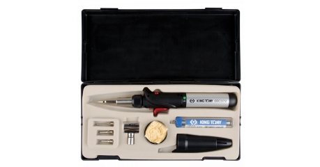 Горелка газовая, паяльник, с комплектом сменных насадок KING TONY 6BC3007